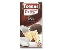(image for) Torras White Chocolate with Coconut (Sugar Free) 75g