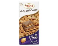 (image for) Valor (Sugar Free) Milk Chocolate with Almonds bar 150g