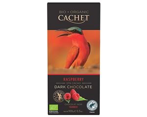 (image for) Cachet Organic Dark Chocolate with Raspberry